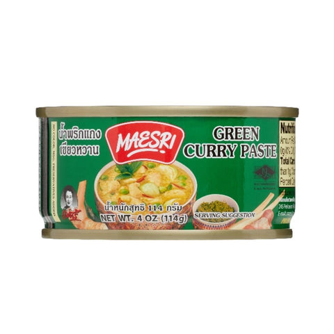 Maesri Green Curry Paste can 4 Oz (114 g)