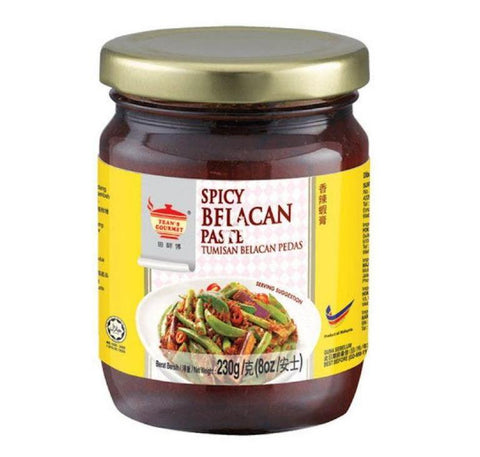 Tean's Gourmet Tumisan Belagan Pedas | Spicy Belagan Paste | Shrimp Paste 8 Oz (230 g)  - 马来西田师傅香辣虾膏