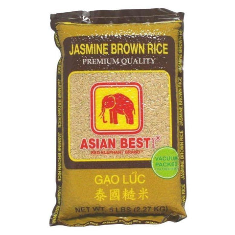 Asian Best Premium Quality Jasmine Brown Rice | Gao Luc 5LB (2.27 Kg) - CoCo Island Mart
