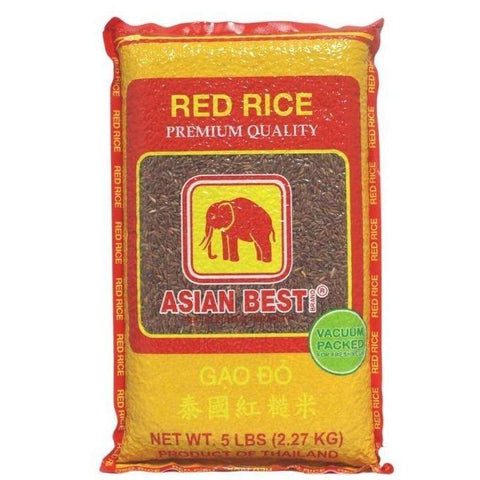 Asian Best Thai Premium Quality Red Cargo Rice | Gao Do 5 LBS (2.27 Kg) - 泰国红糙米 - CoCo Island Mart
