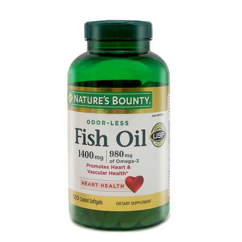 Nature's Bounty Fish Oil, 130 Coated Softgels