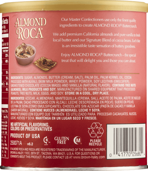 Brown & Haley Almond Roca The Original Buttercrunch Toffee with Chocolate and Almonds 10 Oz (284 g)