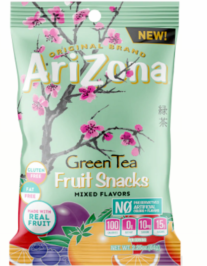 Arizona Green Tea Fruit Snacks 2.25 Oz (64 g)