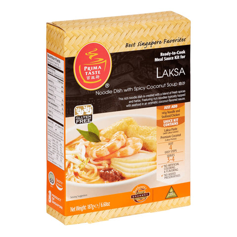 Prima Taste Laska Paste Ready to Cook Meal Sauce Kit 6.6 Oz (187 g)