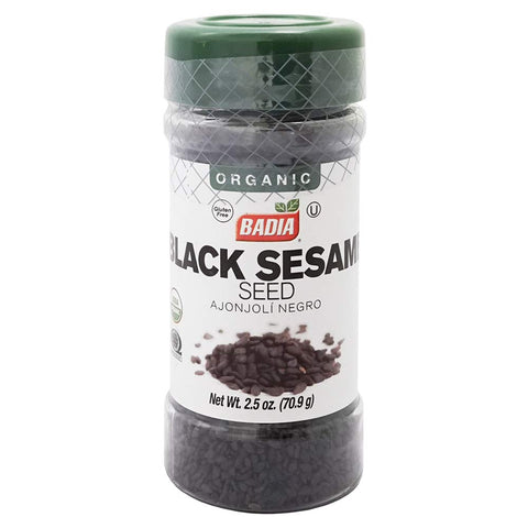 Badia Organic Black Sesame Seed (Ajonjoli Negro) 2.5 Oz (70.9 g)