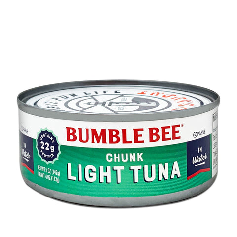 BUMBLE BEE Chunk Light Tuna In Water, 142g (5oz)