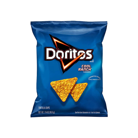 Doritos Cool Ranch Flavored Potato Chips 2 Oz (60 g)