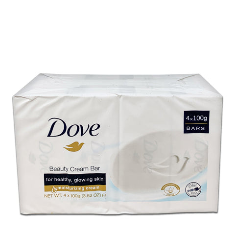 DOVE, Beauty Cream Bar Soap plus 1/4 Moisturizing Cream, 400g (3.52oz) 4 counts