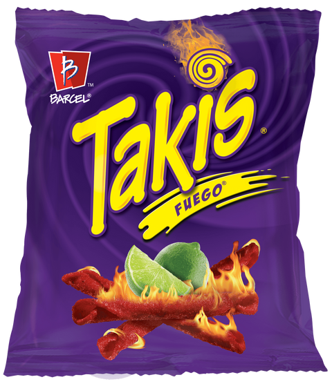 Takis Fuego Hot Chili Pepper and Lime Tortillas Chips Extreme Hot 4 Oz (113.4 g) - CoCo Island Mart
