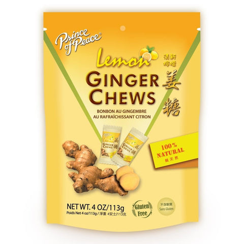 Prince of Peace Ginger Candy (Chews) with Lemon 4 Oz (113 g)