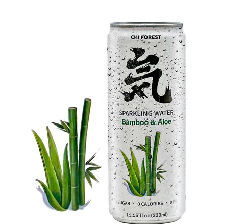 Chi Forest Sugar-Free Sparkling Water Bamboo & Aloe Flavor 11.15 FL Oz (330 mL)