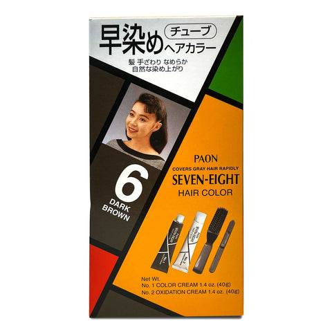 PAON Seven-Eight Hair Color #6 Dark Brown
