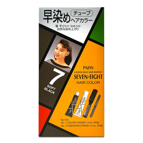 PAON Seven-Eight Hair Color #7 Soft Black