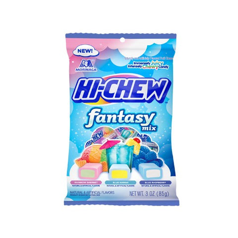 Hi-Chew Fantasy Mix (Rainbow Sherbet, Blue Hawaii, Blue Raspberry) 3 oz