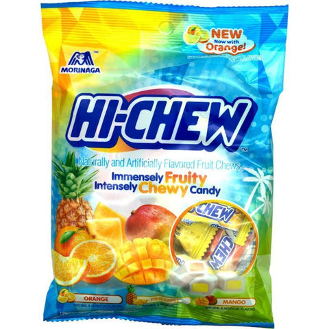 Morinaga Hi-Chew Tropical Mix Fruity and Chewy Candy 3.53 Oz (90 g)