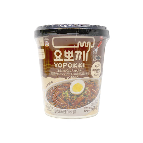 YOPOKKI Rabokki Cup Ramen Noodle Jjajang Flavored 5.1 Oz (145 g)