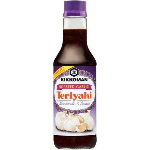KIKKOMAN Roasted Garlic Teriyaki Sauce 10FL Oz (296 mL) - CoCo Island Mart