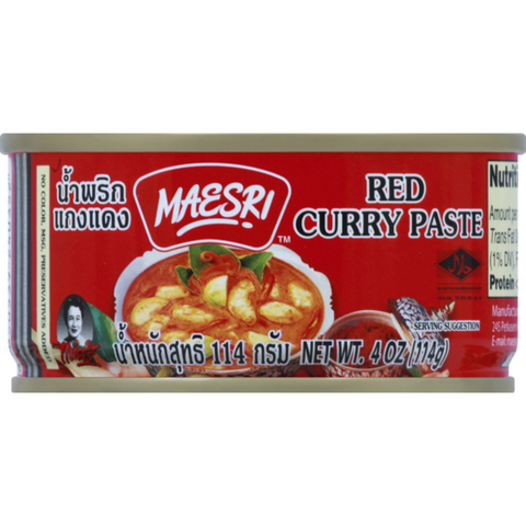 Maesri Red Curry Paste 4 Oz (114 g)