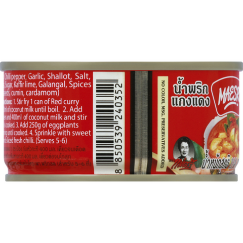 Maesri Red Curry Paste 4 Oz (114 g)