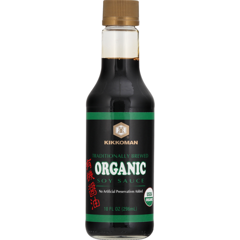 KIKKOMAN Traditional Brewed Organic Soy Sauce 10 FL Oz (296 mL) - 有机酱油 - CoCo Island Mart