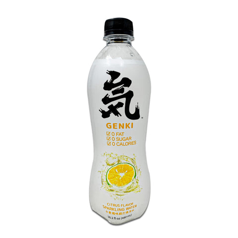 GENKI FOREST Citrus Flavor Sparkling Water 16.2 FL Oz (480 mL)
