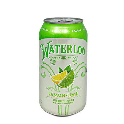 WATERLOO Sparkling Water in Lemon Lime Flavored Soda, 355mL (12 fl oz)