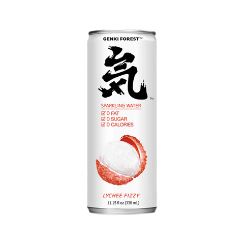 Genki Forest Sugar-Free Sparkling Lychee Fizzy Flavor 11.15 FL Oz (330 mL)