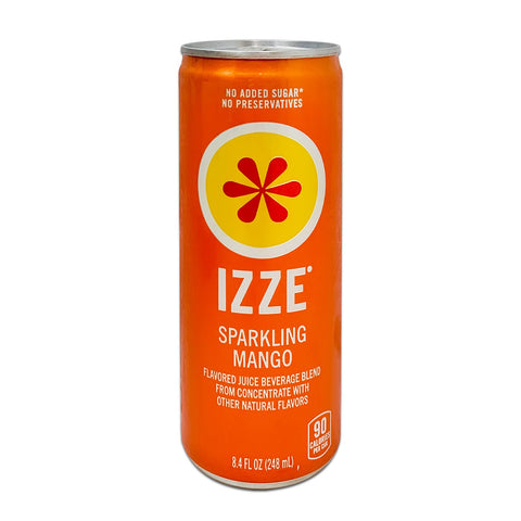 IZZE Sparkling Juice in Mango Flavored Soda, 248mL (8.4 fl oz)