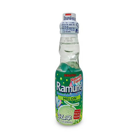 Sangaria Ramune Soda, Mmm Melon Flavor, 6.76 Fl Oz (200mL)