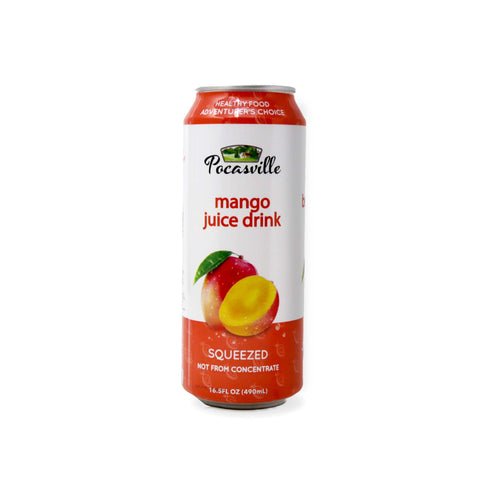 POCASVILLE Mango Juice Drink 16.5 Oz (490 mL)