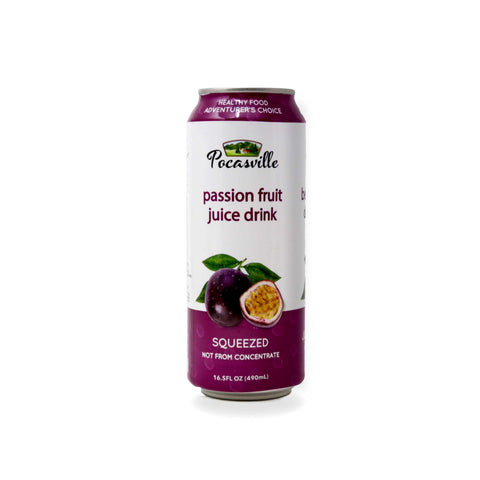 POCASVILLE Passion Fruit Juice Drink 16.5 Oz (490 mL)