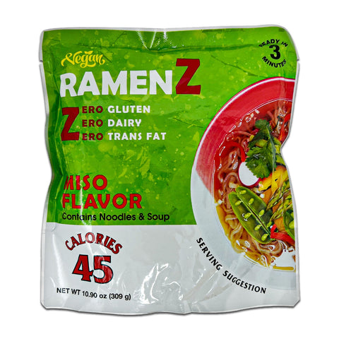Negan RAMEN Z Miso Flavor Vegan & Gluten Free Noodles 10.90 oz (309g)
