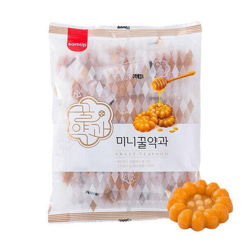 SamLip Sweet Teafood Mini Honey Yakkwa Korean Traditional Cookies 7.05 Oz (200 g) - CoCo Island Mart