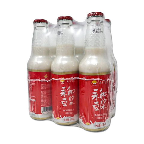 LOUHE YONGLI FOOD, Original Soybean Milk, 50.3 fl.oz (3pt 2.3fl.oz) 1.488L 6-8.38 Fl.oz (248mL) 6 bottles