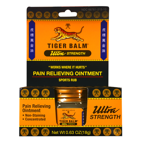 Tiger Balm Pain Relieving Ointment Large Ultra 0.63 Oz (18 g)