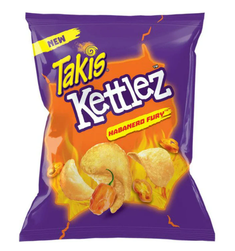 Takis Kettlez Habanero Fury Habanero Kettle-Cooked Potato Chips 2.5 Oz (71 g)