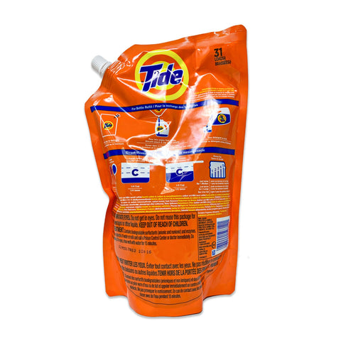 TIDE, Laundry Detergent Liquid Soap, High Efficiency (HE), Original Scent, 1.33L (1.4US QT/PTE)