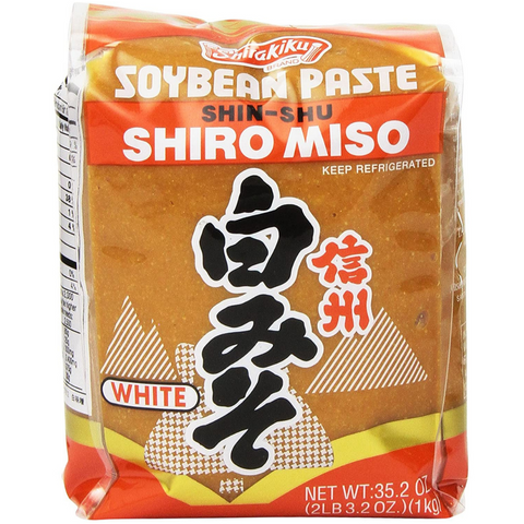 Shirakiku Soybean Paste Shin-Su Shiro Miso 35.2 Oz (2LB 3.2 Oz) (1 Kg)