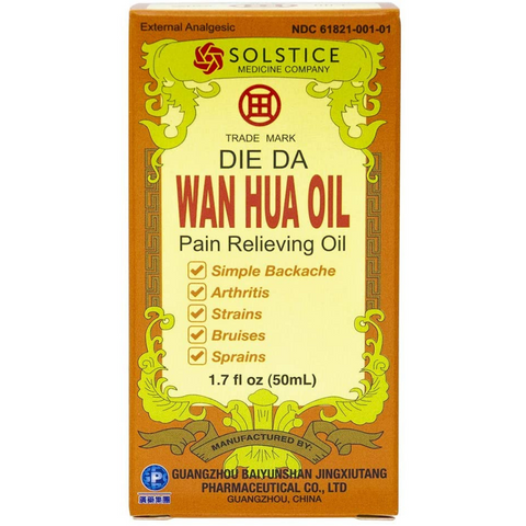 SOLSTICE Die Da Wan Hua Pain Relieving Oil 1.7 FL Oz (50 mL)