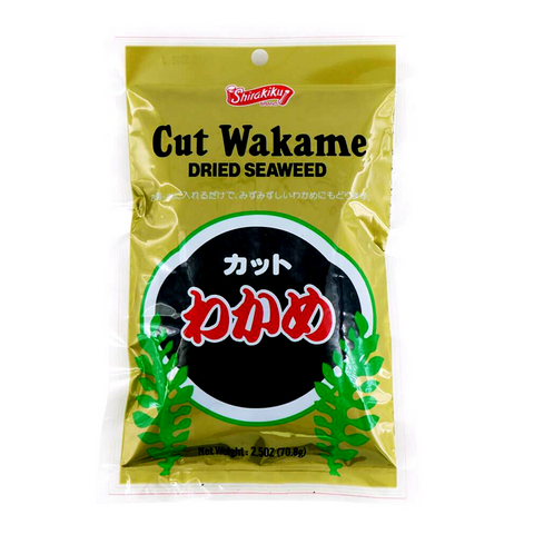 Shirakiku Cut Wakame Dried Seaweed 2.5 Oz (70.8 g)