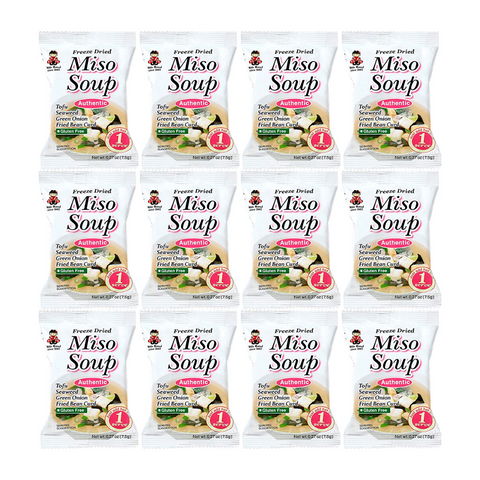 Miko Brand Authentic Freeze Dried Instant Miso Soup One Serving Packages 12 PACKS 7.25 Oz (206 g) - CoCo Island Mart
