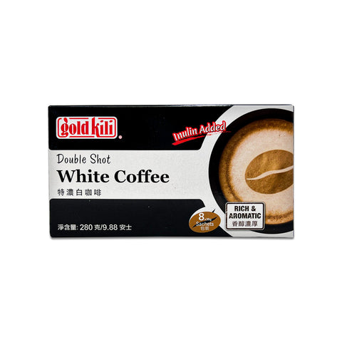 Gold Kili Double Shot White Coffee 8 Sachets 9.88 Oz (280g)
